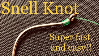 HOW TO TIE A SNELL KNOT SUPER EASY [upl. by Lorain859]