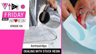 How To Remove Stuck Resin From A Silicone Mold [upl. by Ecneret322]