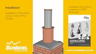 Fitting a stove and relining a chimney flue using steel flexible liner [upl. by Faubert]