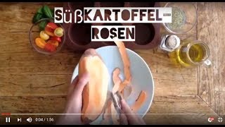 SüßkartoffelRosen aus dem Ofen [upl. by Fadas756]