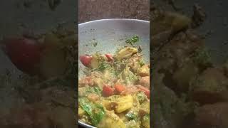 Hara Hara sabji song  aalu  tamatar recipe  cooking  shorts video [upl. by Sevik]