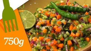 Recette de Salade Indienne ou Katchumar  750g [upl. by Agueda]