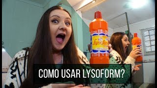 Como eu uso lysoform  Facilitando a limpeza  Limpa Fácil [upl. by Naga436]