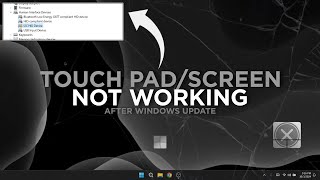 How To FIX Touch Pad NOT Working on Windows 1011 [upl. by Falcone]