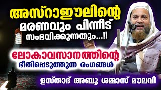 അസ്‌റാഈലിന്റെ മരണവും പിന്നീട് സംഭവിക്കുന്നതും ഭീതിപ്പെടുത്തുന്ന രംഗങ്ങൾ Abu Shammas Moulavi [upl. by Eitsyrhc]