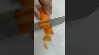 Daucus carota viralshort short trendingshorts shortvideo choppingskills fruit satisfying [upl. by Aserehs]