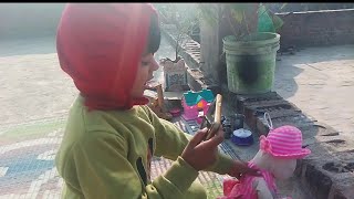 Barbie doll all day routine in Indian village Radha ki kahani Barbie doll stories [upl. by Gerhard]