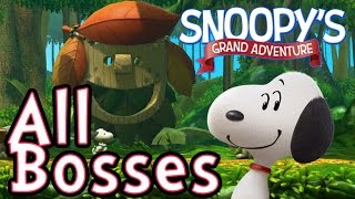 Peanuts Movie Snoopys Grand Adventure All Bosses  Boss Fights PS4 X360 WiiU [upl. by Holland]