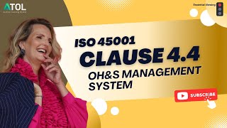 ISO 45001 Clause 44 OHampS Management System  Auditor Training Online [upl. by Japeth775]