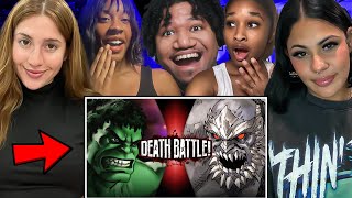 Hulk VS Doomsday Marvel VS DC  DEATH BATTLE REACTION [upl. by Staley]