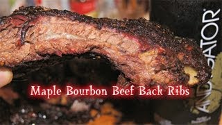 Maple Bourbon Beef Ribs quotBBQ Recipequot [upl. by Yniattirb]