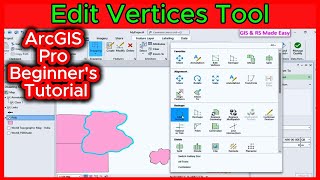 Edit Vertices Tool in ArcGIS Pro  Beginners Tutorial [upl. by Wallack323]