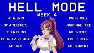 Eliminating Each Rival in quotHell Modequot  Week 4  Yandere Simulator [upl. by Voltmer]