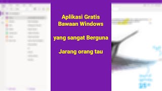 Aplikasi bawaan Windows yang yang jarang di pakai namun sangat BERGUNA aplikasi Onenote Free vs Pro [upl. by Arag136]