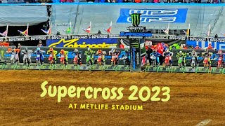 MY FIRST TIME EXPERIENCE AT MONSTER ENERGY SUPERCROSS 2023  MOTOCROSS RACING  METLIFE STADIUM [upl. by Currie928]