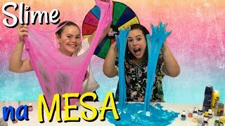 SLIME DIRETO NA MESA COM ROLETA MISTERIOSA Mystery Wheel Of Challenge [upl. by Nirahs]