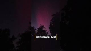 Northern Lights seen in BALTIMORE MD northernlights [upl. by Elizabet]