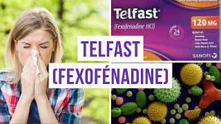 TELFAST FEXOFÉNADINE  TOUT SUR CE MEDICAMENT ANTIALLERGIQUE ANTIHISTAMINIQUE [upl. by Peppi]