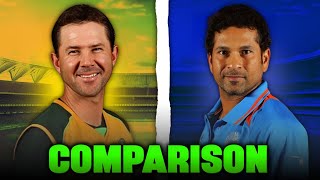 Sachin Tendulkar vs Ricky Ponting COMPARISON  Who Is Best [upl. by Direj]