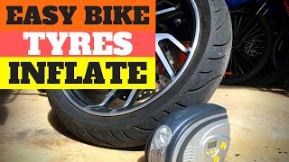 How To Easily Inflate Motorcycle Tyres  Right Angle Tyre Valves Explained [upl. by Eelame]