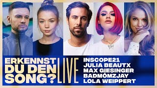 Erkennst DU den Song  🔴LIVE mit Inscope Lola Weippert Max Giesinger Badmómzjay Julia Beautx [upl. by Pytlik]