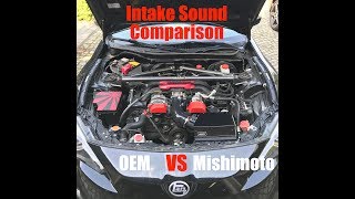 GT86  FRS  BRZ Intake Sound Comparison OEM VS Mishimoto [upl. by Aelam]