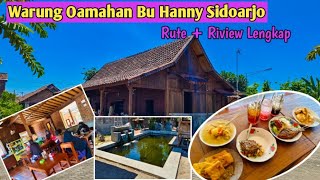 Warung Omahan Bu Hanny Sidoarjo  Rujak 5rbAda Banyak Menu Tradisional Lainnya  Rute  R Lengkap [upl. by Salmon33]