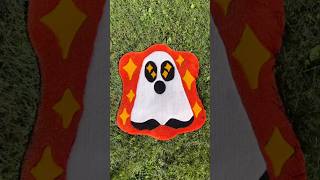 Sparkle Eyes Ghosty Rug Start to Finish 👻✨ tufting carpet halloween rug halloweendecor ghost [upl. by Anomor]