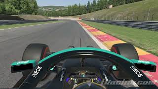 iRacing F1 W12 New Spa 141965 [upl. by Portie937]