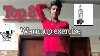 top 8 warm up exercise  warm up exercises after workout  warm up exercises for gym [upl. by Adelpho]