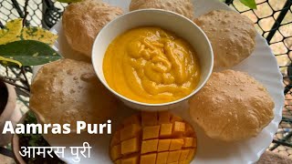 Aamras Puri l Summer Special Lunch  Dinner Recipe l आमरस पुरी l riddhiskitchen22 [upl. by Madanhoj620]