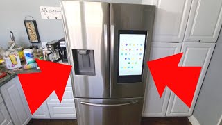 How to Use Samsung SMART Fridge With Family Hub [upl. by Ardnaeel]