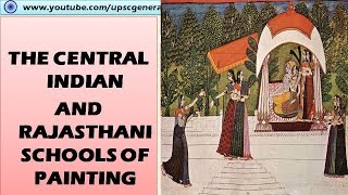 Rajasthani school and central Indian school of Painting Indian art and culture [upl. by Larkins662]