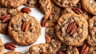 Brown Butter Pecan Cookies  Brown butter chocolate chip cookies [upl. by Merth]