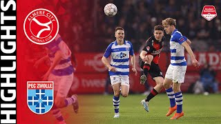 Samenvatting Almere City FC  PEC Zwolle 21042023 [upl. by Analat]