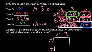 How to solve ABO blood type problems [upl. by Bathelda]