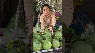 Amazing Giant Pink Orange  Fruit Cutting Skills [upl. by Ahsinet]