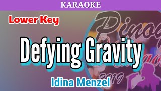 Defying Gravity by Idina Menzel Karaoke  Lower Key [upl. by Lamaaj164]