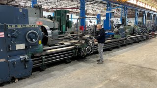 46” x37’cc LEBLOND Engine Lathe 402532 1975 Hardways Taper Inch and Metric Threading [upl. by Doreg]