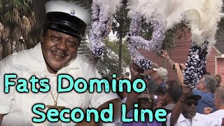 Fats Domino Memorial Second Line 9th Ward New Orleans Funeral Procession [upl. by Faline305]