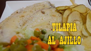 TILAPIA AL AJILLO  ¿Cómo hacer tilapia al ajillo RECETA  Cocine con Tuti [upl. by Esidnak931]