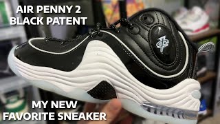 My new favorite patent leather sneaker  Air Penny 2 Black Patent Unboxing amp Review [upl. by Hgieloj]