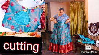 perfect lehenga blouse cutting and stitching and fine and fitting [upl. by Lilithe]