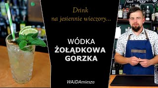 ŻOŁĄDKOWA GORZKA Drink na jesienne wieczory  WAJDA miesza  IMPREZA Z BARMANEM  barman na wesele [upl. by Cram]