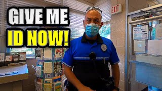 Police Officer Makes BIG Mistake ID Refusal  First Amendment Audit FAIL [upl. by Ahsinad]