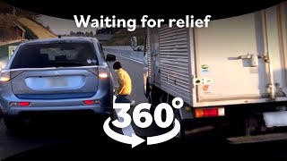 VR 360 YOUR CAR IN TORNADO DISASTER  Survival Upclose 360 video [upl. by Nalyad714]