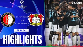 HIGHLIGHTS  Feyenoord vs Bayer Leverkusen  UEFA Champions League 2024  TUDN [upl. by Woods385]