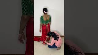 Sahavari chi Bramhani Nauvari❤️ nauvarisaree sareedraping saree sareetutorial makeupartist new [upl. by Latsyek]