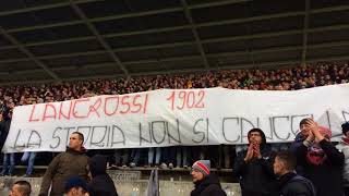 Striscione e coro della curva sud Cremona per il Vicenza [upl. by Yentnuoc]