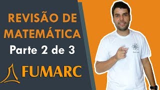 Revisão Matemática parte 2  Questões da FUMARC [upl. by Ardeen974]